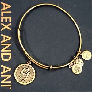 Alex and Ani Letter G Initial Charm Bracelet